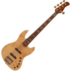 Sire Marcus Miller V10dx 5-String Bass, Roasted Flame Maple Fretboard, Natural