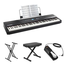 Alesis Recital Pro 88-Key Digital Piano with Hammer-Action Keys and Essentials Kit