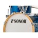 Sonor AQX Jungle Set 4-Piece Drum Kit with Cymbal / Tom Holder - Blue Ocean Sparkle