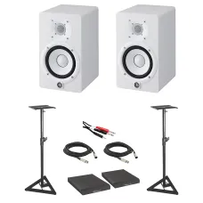 Yamaha HS5 Powered Studio Monitors with Cables and Isolation Pads Kit